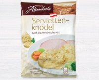 Aldi S&uuml;d  HERZHAFTE ALPENK&Uuml;CHE Serviettenkn&ouml;del