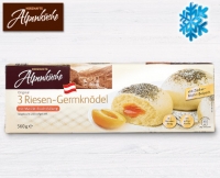 Aldi S&uuml;d  HERZHAFTE ALPENK&Uuml;CHE Riesen-Germkn&ouml;del, 3 St&uuml;ck