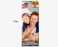 Aldi S&uuml;d  Socken, 7 Paar