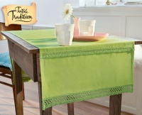 Aldi S&uuml;d  TEXTILE TRADITION Tischw&auml;sche mit&nbsp;H&auml;kelbord&uuml;re