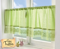 Aldi S&uuml;d  TEXTILE TRADITION Bistrogardine mit&nbsp;H&auml;kelbord&uuml;re