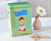 Aldi S&uuml;d  TANDIL&reg;Vollwaschmittel in&nbsp;der&nbsp;Nostalgiedose