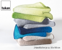Aldi S&uuml;d  TUKAN&reg;&nbsp; 2&nbsp;Frottier-Handt&uuml;cher Color