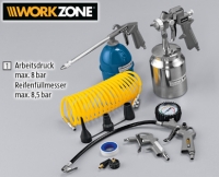 Aldi S&uuml;d  WORKZONE&reg;Druckluftzubeh&ouml;r A