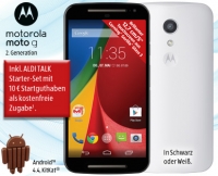 Aldi S&uuml;d  12,7 cm/5 Zoll Smartphone mit Android 4.4.4motorola moto g