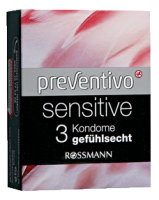 Rossmann Preventivo Preventivo sensitive - gef&uuml;hlsechte Kondome