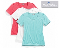 Aldi S&uuml;d  BLUE MOTION&reg;Basic-Shirts, 3&nbsp;St&uuml;ck