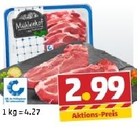 Penny  M&Uuml;HLENHOF Frisches Schweine-Nackenkotelett