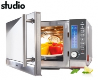 Aldi S&uuml;d  STUDIO&reg;Edelstahl-Mikrowelle 4 in 1