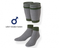 Aldi S&uuml;d  WALDSCH&Uuml;TZ Trachten-Str&uuml;mpfe oder Loferl mit Sneaker-Socken