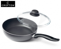 Aldi S&uuml;d  CROFTON&reg;Bratpfanne mit Glasdeckel, &Oslash;&nbsp;ca.&nbsp;24&nbsp;cm