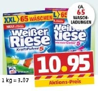 Penny  WEI&szlig;ER RIESE Voll- oder Color Waschmittel Pulver