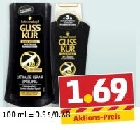 Penny  GLISS KUR Shampoo oder Sp&uuml;lung