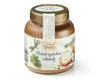 Aldi S&uuml;d  TRADITIONELLE GEN&Uuml;SSE Hausmacher Schmalzspezialit&auml;t im Steinguttopf