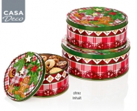 Aldi S&uuml;d  CASA DECO&reg;Weihnachtsdosen-Set, 3-teilig