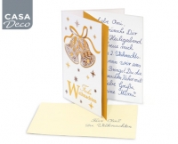 Aldi S&uuml;d  CASA DECO&reg;Gru&szlig;-/Gl&uuml;ckwunsch&shy;karten, gestanzt