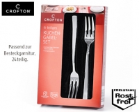 Aldi S&uuml;d  CROFTON&reg;Kuchengabel-/Kaffee&shy;l&ouml;ffel-Set,&shy; 6-teilig