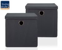 Aldi S&uuml;d  living style Aufbewahrungsboxen mit Deckel, 2er-Set