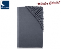 Aldi S&uuml;d  dormia Spannbetttuch Winterjersey Winter Chalet