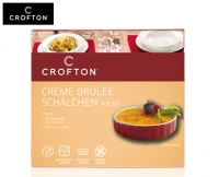 Aldi S&uuml;d  CROFTON&reg;Cr&egrave;me Br&ucirc;l&eacute;e Sch&auml;lchen, 4er-Set