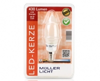 Aldi S&uuml;d  M&Uuml;LLER-LICHT LED-Design Glasserie Birne/Kerze/Tropfen, dimmbar