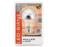 Aldi S&uuml;d  M&Uuml;LLER-LICHT LED-Design Glasserie Sonderform E27, nicht dimmbar