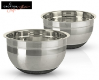 Aldi S&uuml;d  CROFTON&reg; Chefs Collection Edelstahl-Sch&uuml;sseln, 2er-Set