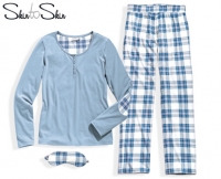 Aldi S&uuml;d  Skin to Skin Pyjama mit Schlafmaske