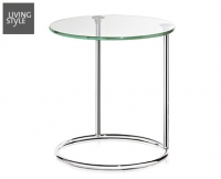 Aldi S&uuml;d  LIVING STYLE Glas-Beistelltisch