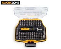 Aldi S&uuml;d  WORKZONE&reg;Bit-Set, 105-tlg.