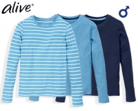 Aldi S&uuml;d  alive&reg;Kinder-Basic-Langarmshirts, 3 St&uuml;ck