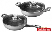 Netto  Steinberger Aluminium Aroma-Servier- o. Hochraumpfanne