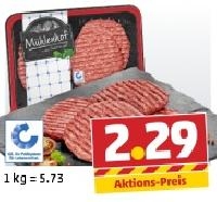 Penny  M&Uuml;HLENHOF Frische Rinder-Hamburger