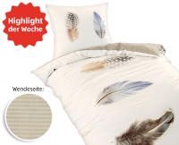 Aldi S&uuml;d  dormia Mako-Satin-Bettw&auml;sche, Digitaldruck