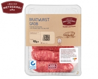 Aldi S&uuml;d  MEINE METZGEREI Bratwurst grob