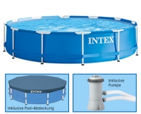 Aldi S&uuml;d  INTEX&reg;Swimmingpool mit Metallrahmen, &Oslash; ca.: 3,66 m