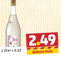 Penny  JIVE mit Sekt und Holunderbl&uuml;te oder Erdbeere