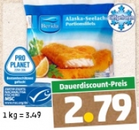 Penny  BERIDA Alaska-Seelachs Portionsfilets