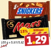 Penny  MARS, SNICKERS oder TWIX Schokoriegel