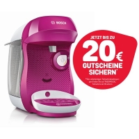 Rossmann Tassimo Happy Tas1001 Kapselmaschine pink/wei&szlig;