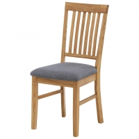 D&auml;nisches Bettenlager  Esszimmerstuhl Royal Oak (ge&ouml;lt, grau)