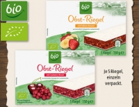 Aldi S&uuml;d Bio Obst-Riegel