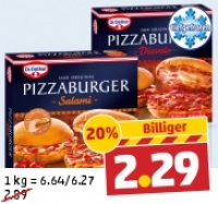 Penny  DR. OETKER Pizzaburger