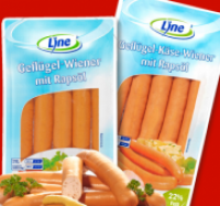 Penny  LINE Gefl&uuml;gel- Wiener oder -K&auml;sew&uuml;rstchen
