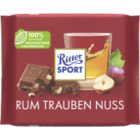 Rossmann Ritter Sport Rum Trauben Nuss Tafelschokolade